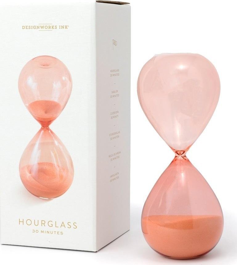 Designworks Ink Klepsydra biurkowa - peachy ombre 30min