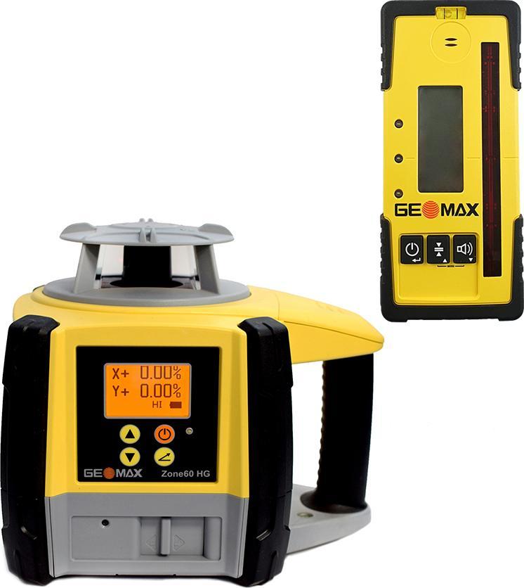 GeoMax Niwelator laserowy GeoMax Zone 60HG z odbiornikiem GeoMax ZRP105 Pro