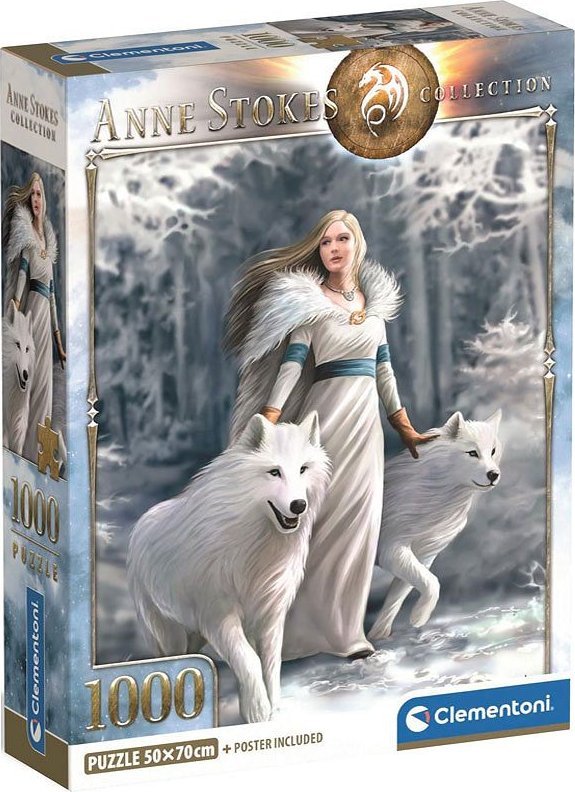 Clementoni Puzzle Compact Anne Stokes Collection - Winter Guardians 1000 elementów (39957)