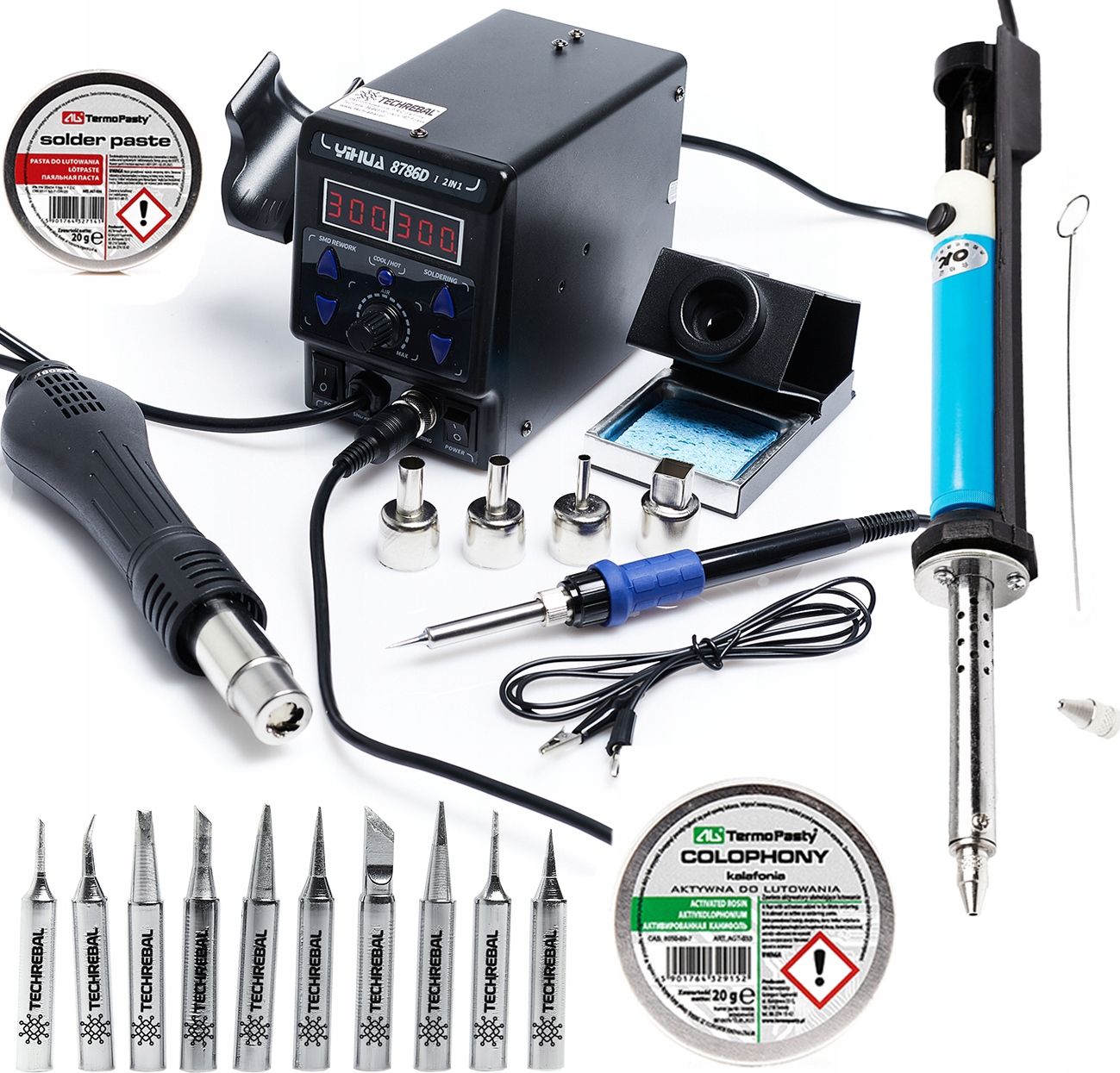 Techrebal LUTOWNICA GROTOWA 2W1 YIHUA 8786D-I GROTY PASTA