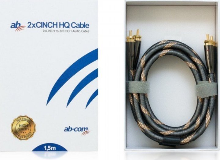 Kabel AbCom Kabel AB HQ 2xCINCH 1,5m