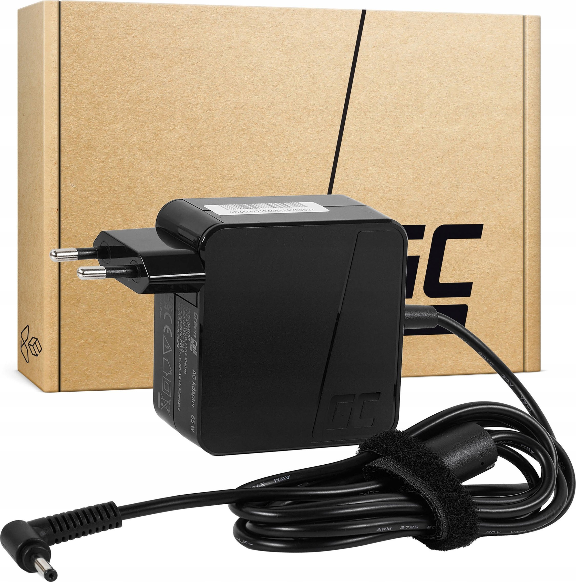 Zasilacz do laptopa Green Cell 65 W, 1.35 mm, 3.42 A, 19 V (AD41PV2)