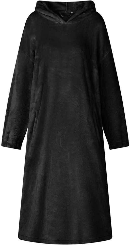 vidaXL Bluza-koc Czarny Flanela