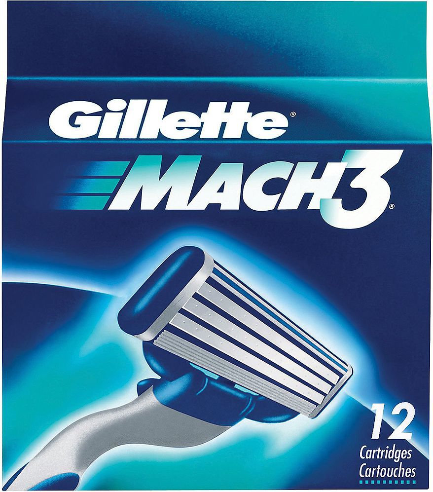 Gillette Mach3 Wkłady do maszynki 12szt