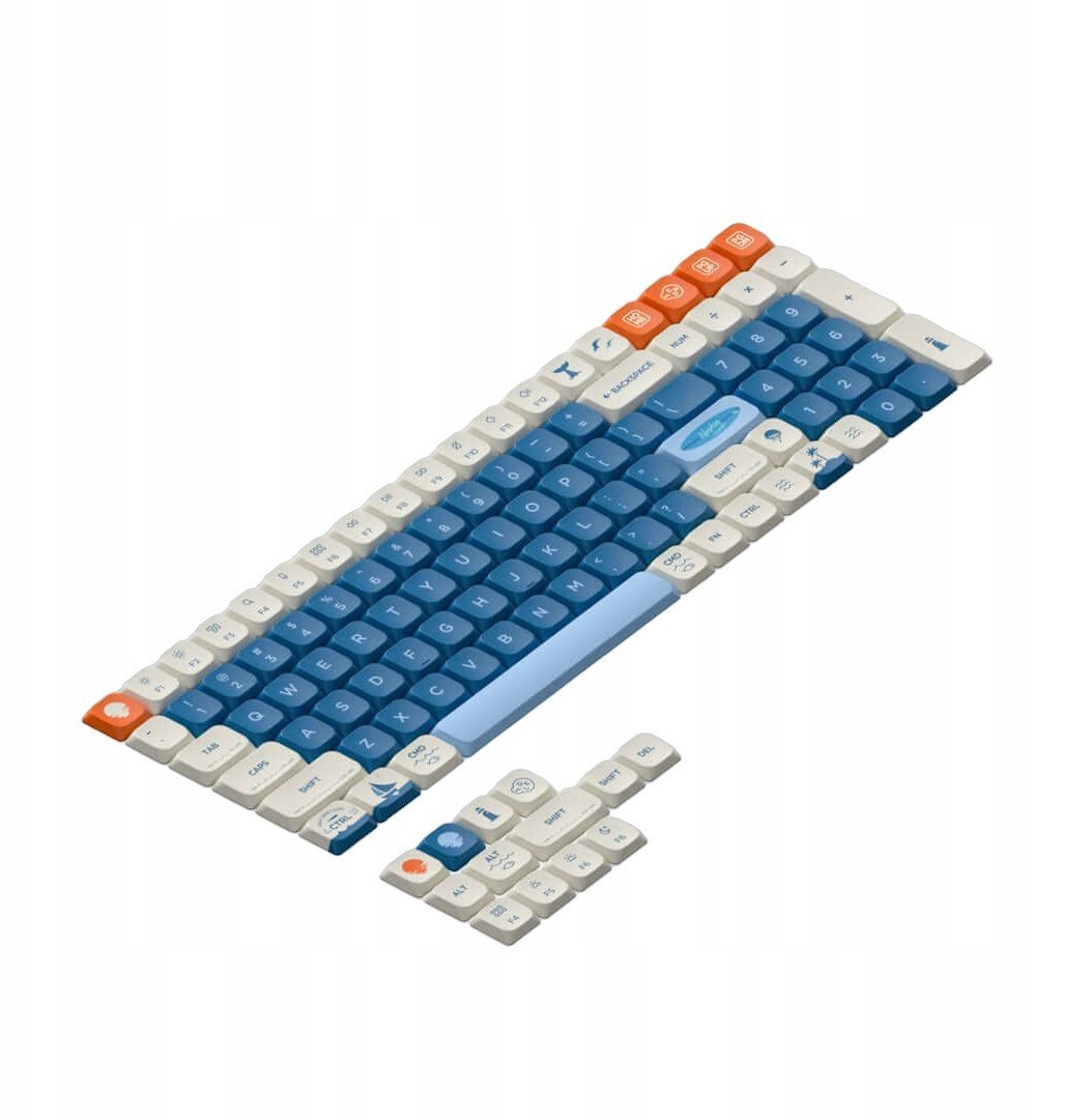 Nuphy - Shiokaze nSA Dye-sub PBT Keycaps - Nasadki do klawiatury mechanicznej Shiokaze