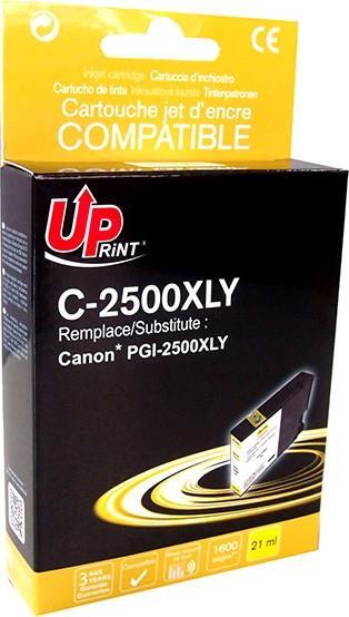 Tusz UPrint UPrint kompatybilny ink / tusz z PGI 2500XL, yellow, 1600s, 21ml, C-2500XLY, dla Canon MAXIFY iB4050, MB5050, MB5350