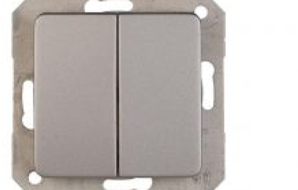 TWO GANGS SWITCH MET. P510-020-02 SL
