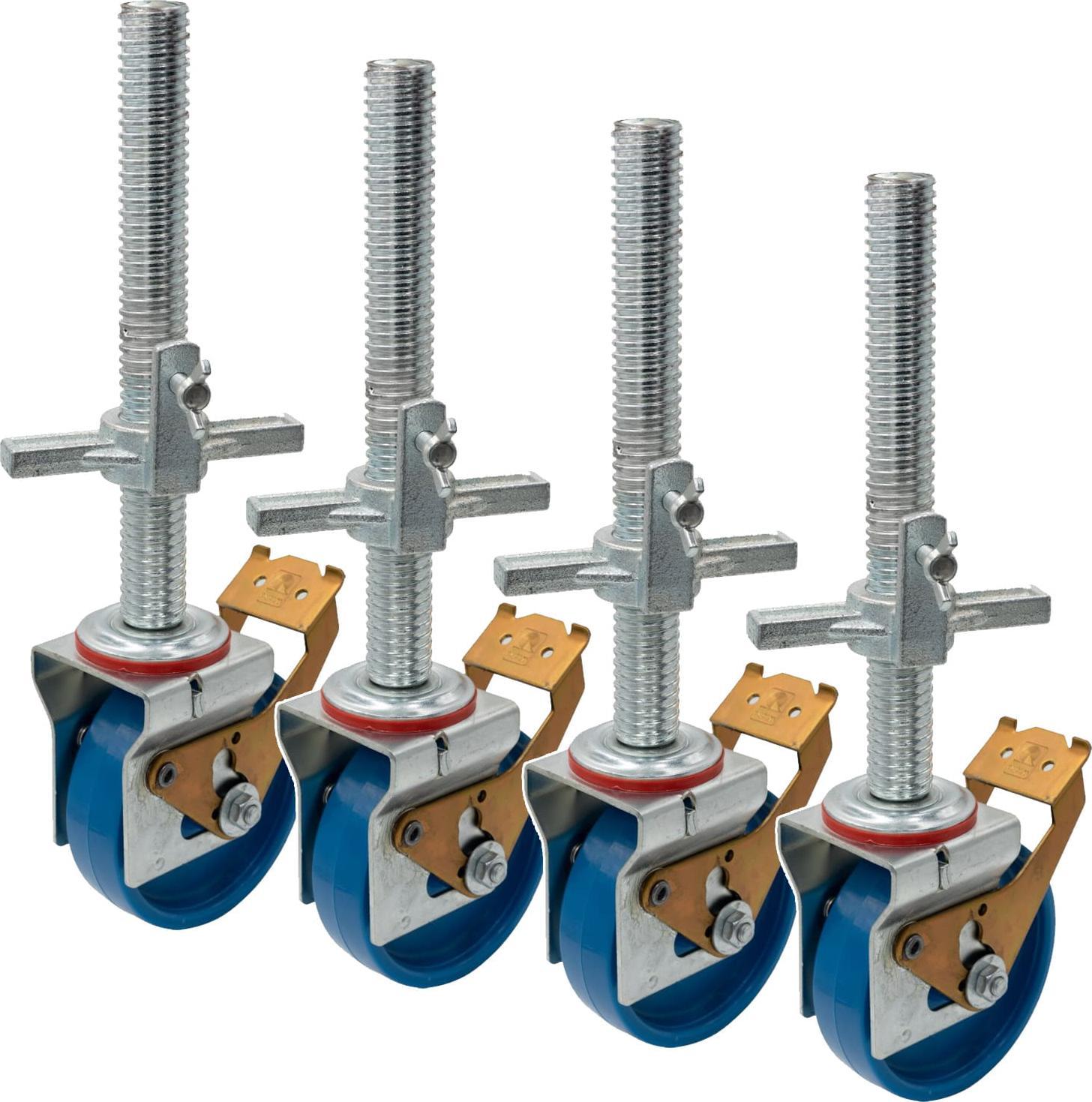 Krause Zestaw rolek jezdnych fi 150mm (4 sztuki z regulacją w zakresie 15cm)