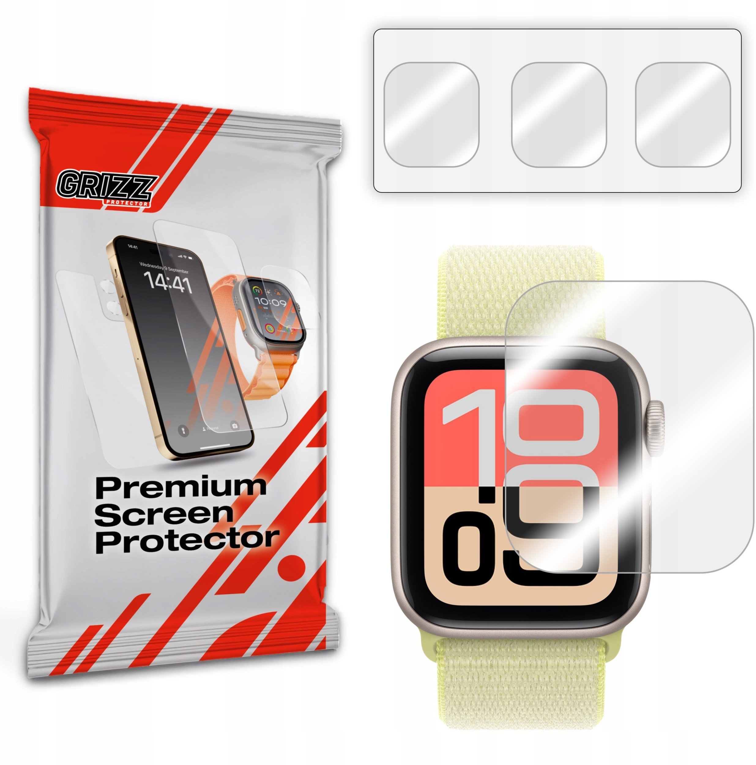 Folia hydrożelowa GrizzGlass Hydrofilm do Apple Watch SE 3 44mm