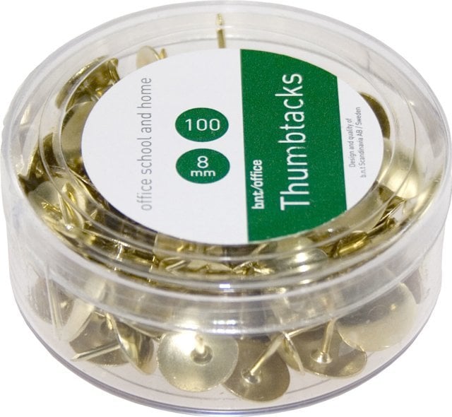 Stickn Pinezki mosiężne bnt/Office 100stk/pak (100 stk.)