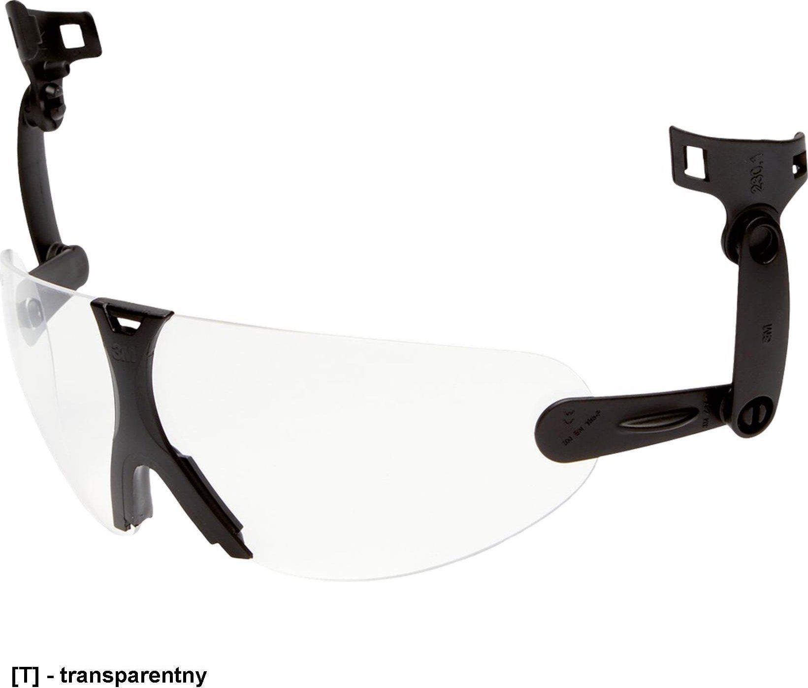 3M 3M-OO-V9C - Okulary ochronne zintegrowane hełmem. - uni