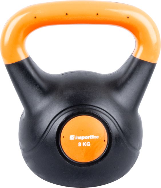 Kettlebell inSPORTline Dark bitumiczny 8 kg