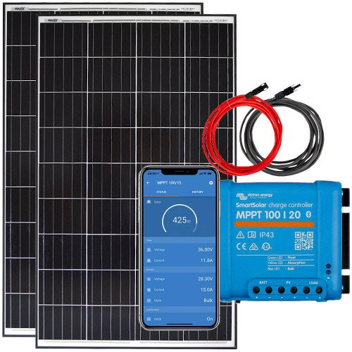 Zestaw solarny 280W Mono Victron Energy MPPT BT