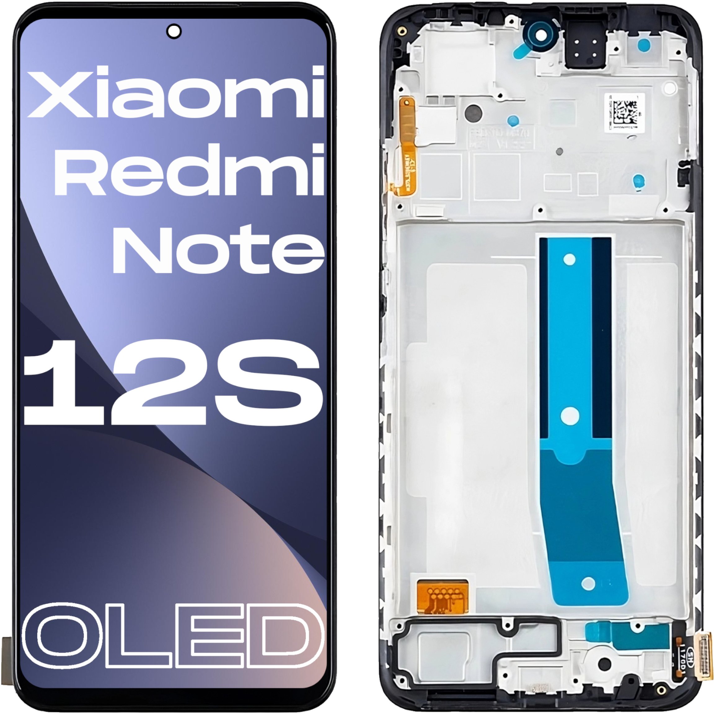 Wyświetlacz do Xiaomi Redmi Note 12S LCD 23030RAC7Y Ekran Oled Ramka