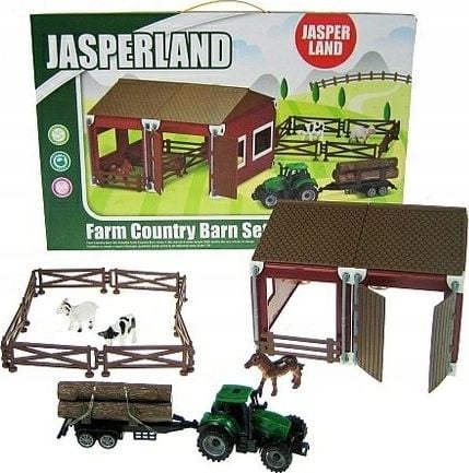 Hipo Zagroda 51el. + traktor w pudełku