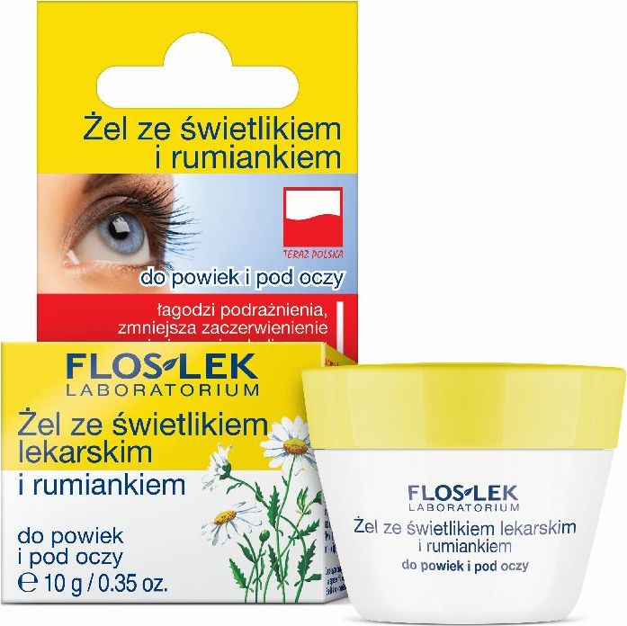 Floslek Żel pod oczy ze świetlikiem lekarskim i rumiankiem 10g