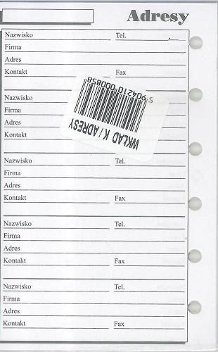 Antra Wkład do organizera K Adresy (270069)