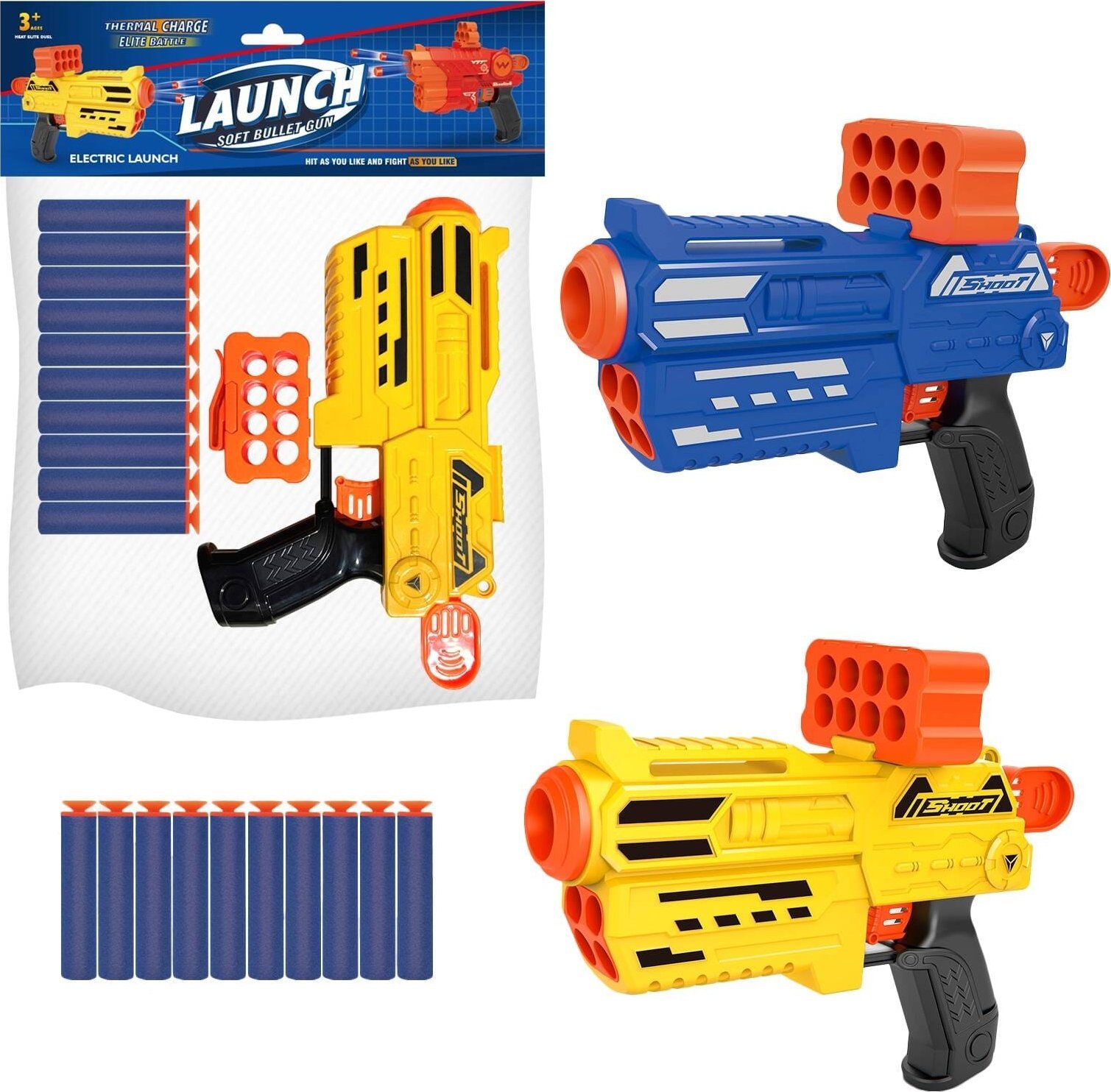 Trifox PISTOLET NA MIĘKKIE STRZAŁKI