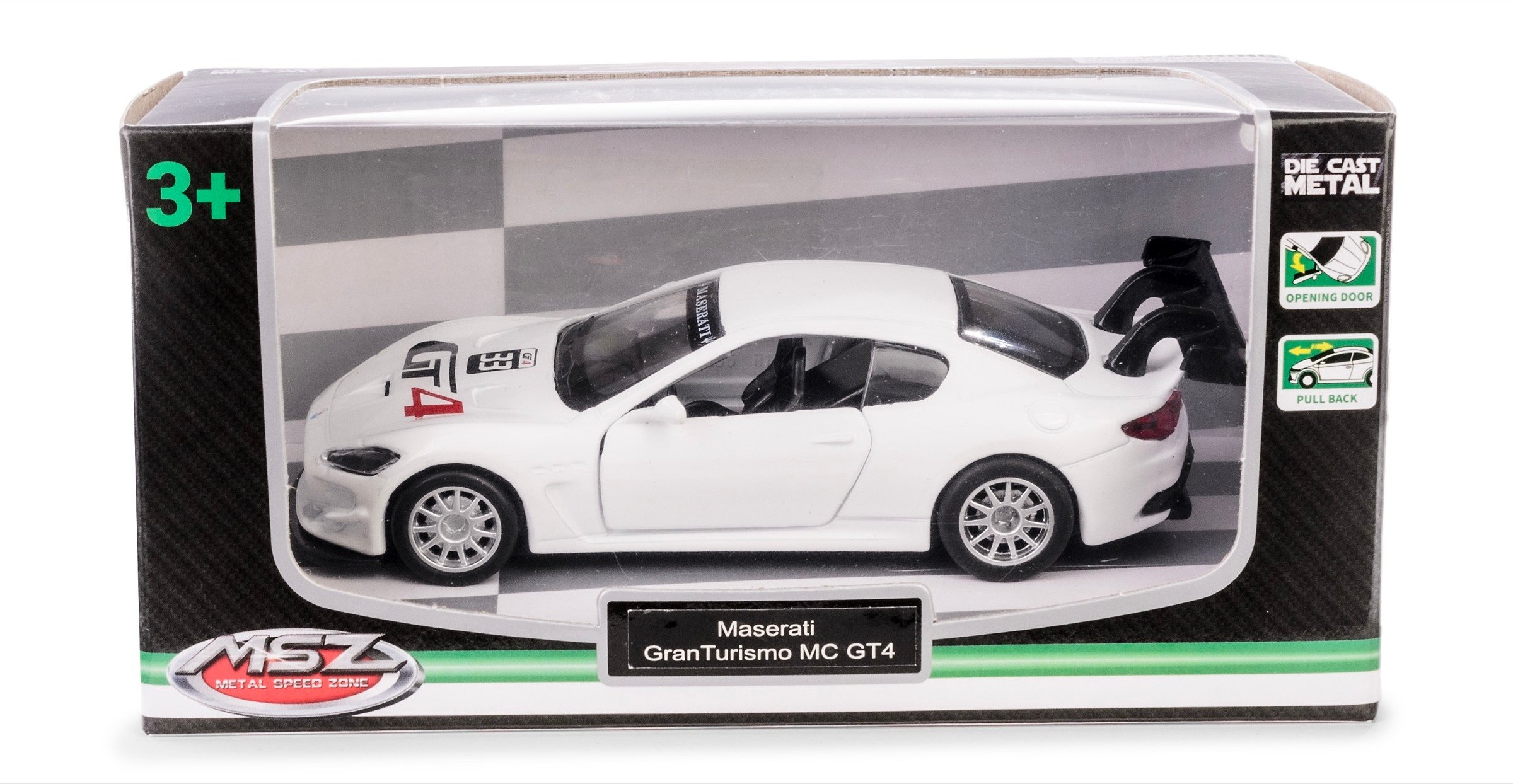 Model MSZ 1:43 Maserati GT MC GT4 bia M-308 33082