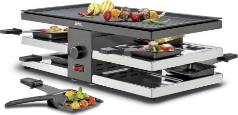 Hurtel Raclette/grill stołowy, dla 8 os., 47 x 24 x 15,5 cm RACLETTE8 FUN / Spring