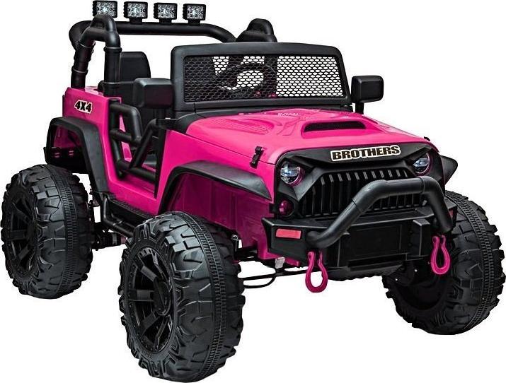 Lean Sport Auto na akumulator Jeep JC666 Różowy Lakierowany