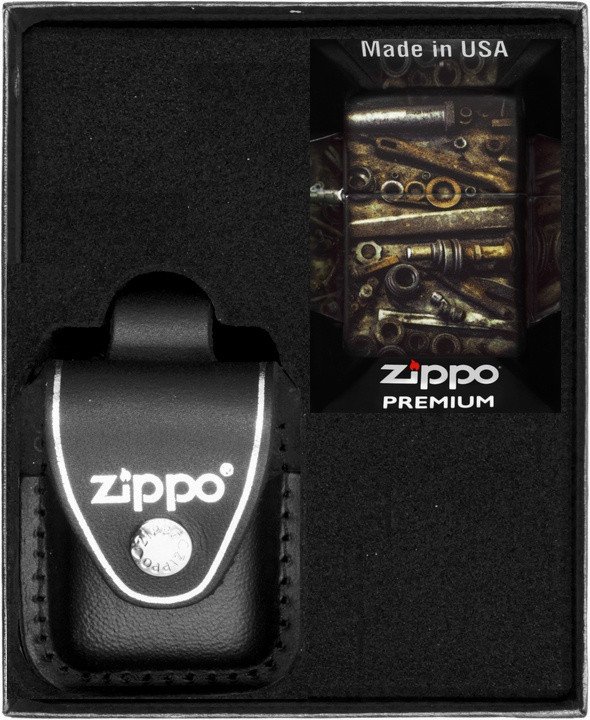 Zestaw ZIPPO Zapalniczka VINTAGE TOOLS DESIGN Prezentowy No3