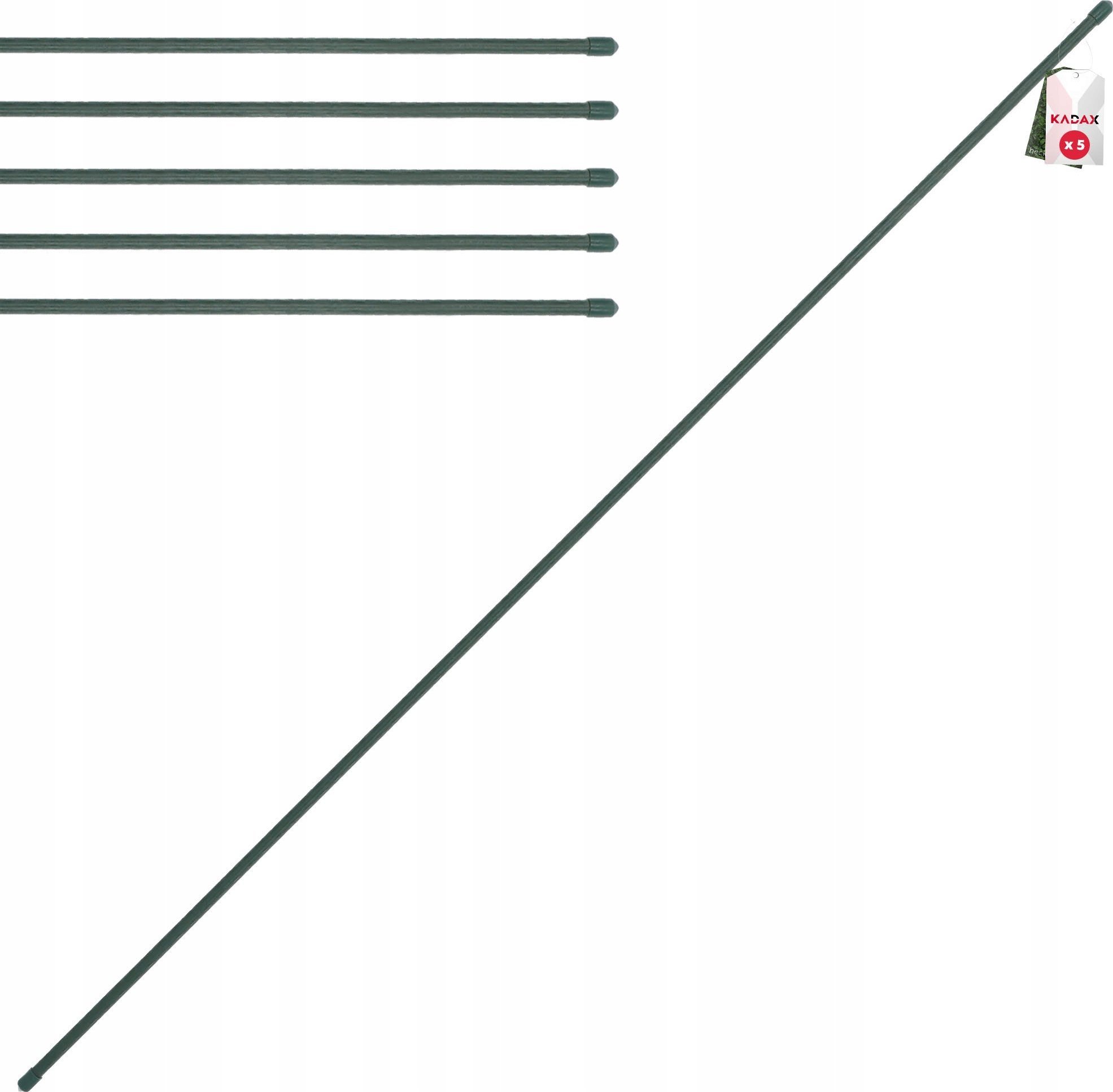 Kadax Tyczka Podpórka Roślin Stal Powlekana 120cm 5szt