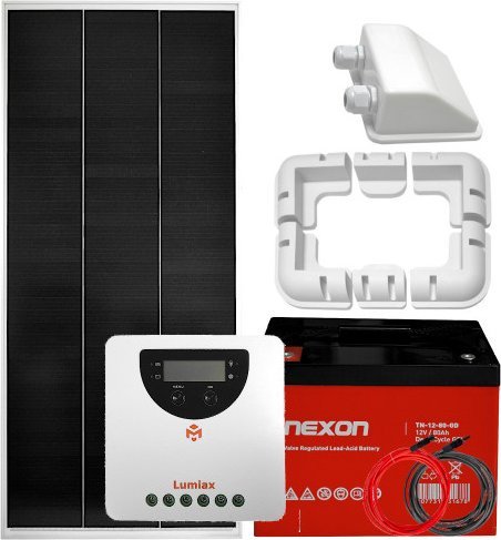 . Zestaw solarny 170W 12V MPPT z akumulatorem