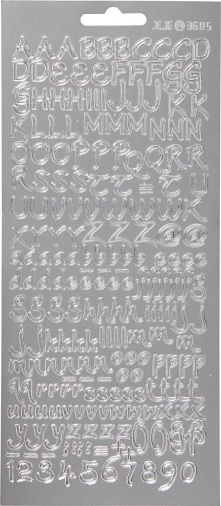 Focus Focus Stickers Silver Letters Design 1