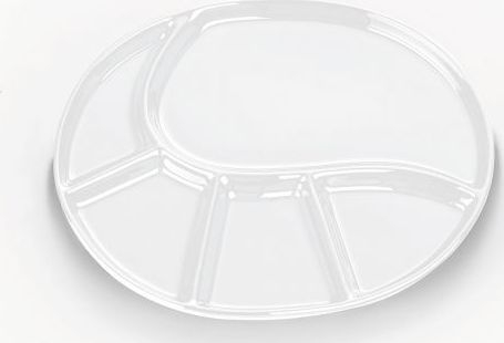 Kela Talerz Kela Vroni do fondue, 28,5x22 cm, biały