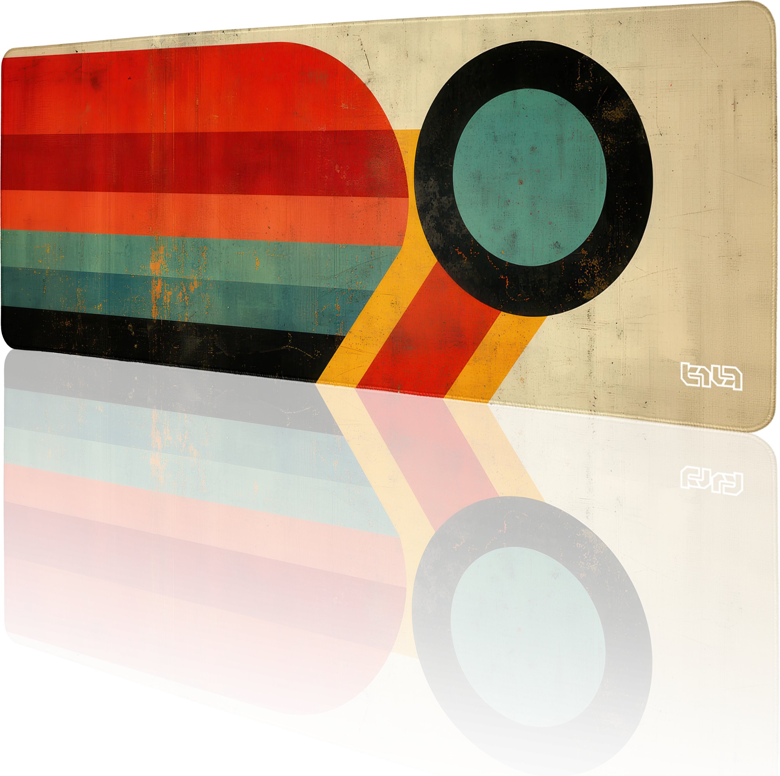 DUŻA PODKŁADKA POD MYSZKĘ Nostalgic Stripes 80x30 TILT Antypoślizgowa