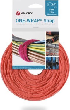 Velcro Taśma VELCRO One Wrap 20 mm x 330 mm, 100 sztuk, pomarańczowa