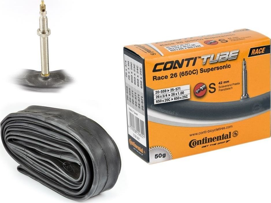 Continental Dętka Continental Race 26 Supersonic 42mm presta, 18/25-559/571,45g uniwersalny
