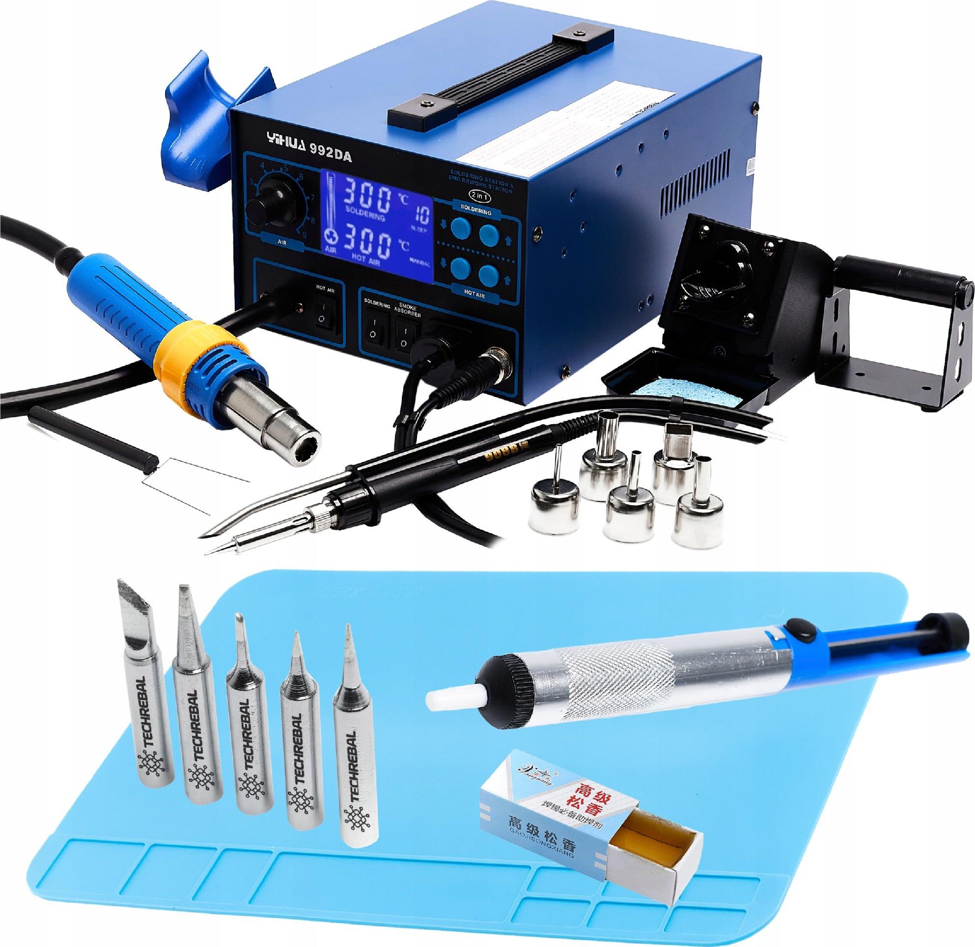 Techrebal Stacja lutownicza YIHUA 992DA +KIT25