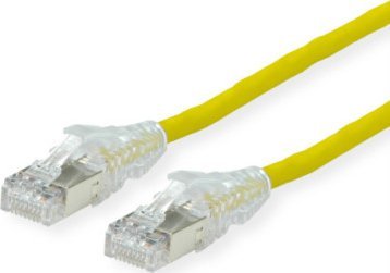 DTWYLER Kabel krosowy Cat.6A (klasa EA) S/FTP, CU 7702 flex LSOH, AMP v2, żółty, 0,5 m