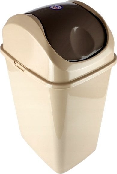 Pojemnik uchylny SLIM 5 l - beżowy 185x150x280 mm