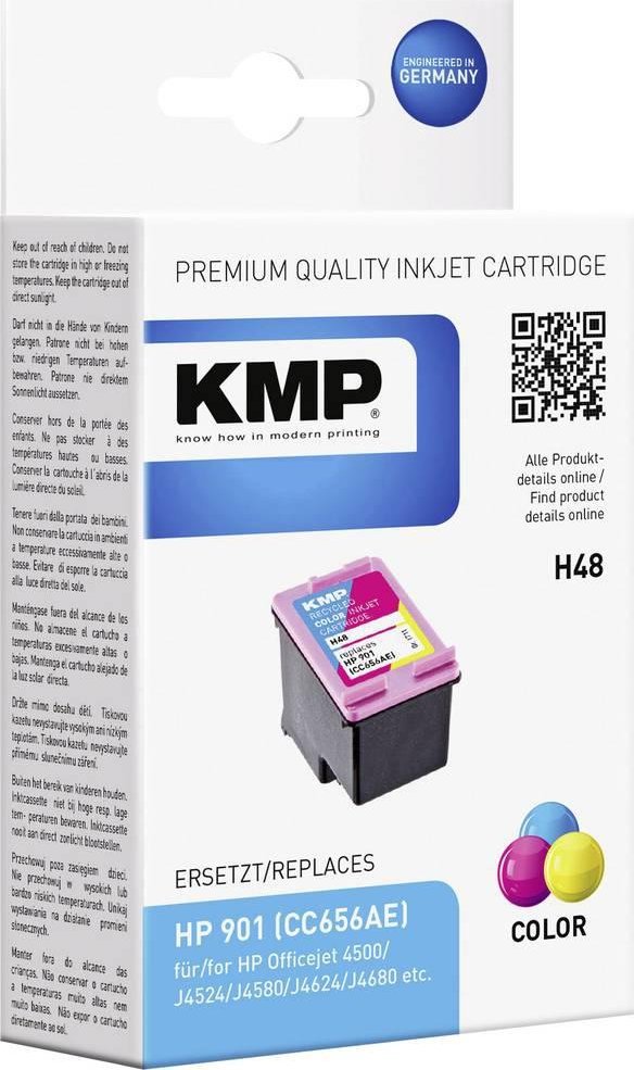 Tusz KMP H48 ink cartridge color compatible with HP CC656AE - 1711,4560