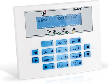 Satel Manipulator LCD - Niebieskie podświetlenie (INT-KLCDS-BL)