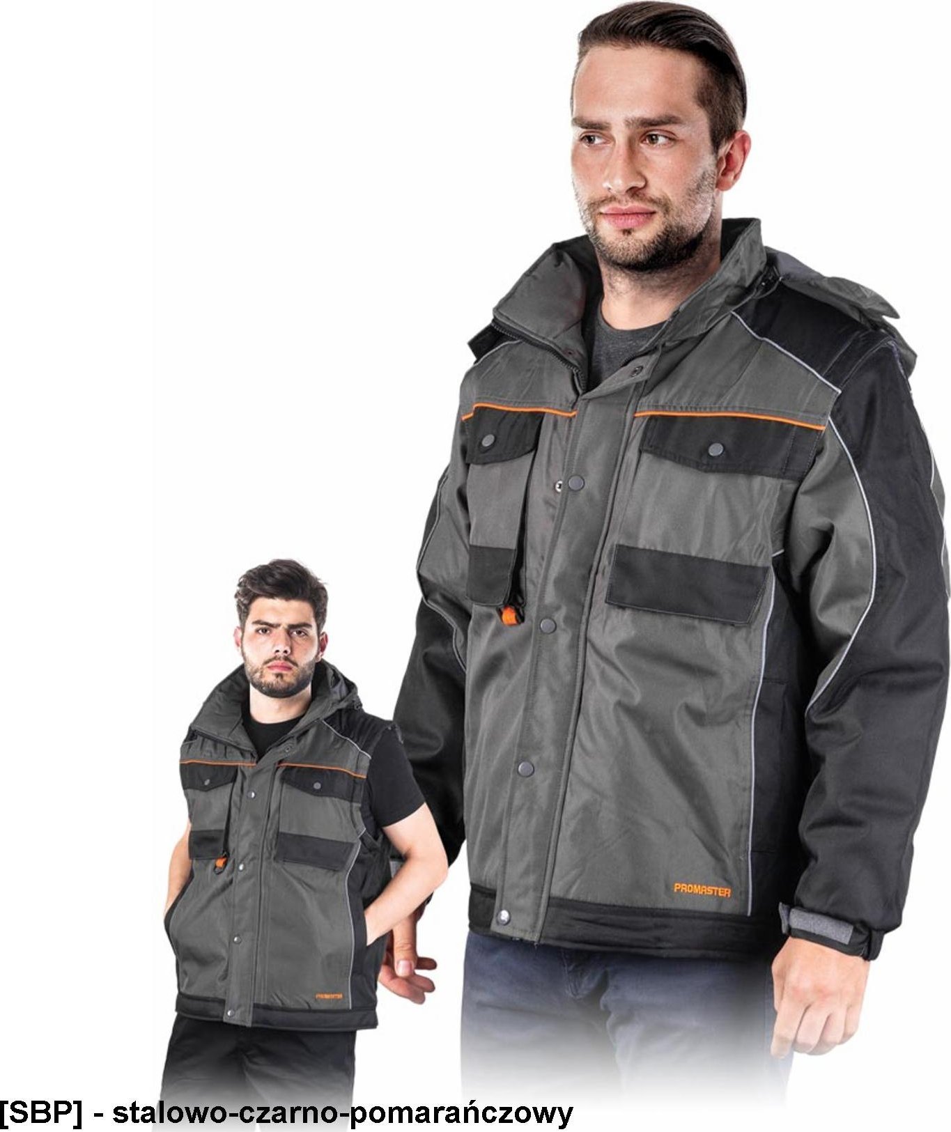 R.E.I.S. PRO-FEDDER - kurtka ochronna ocieplana, dopinany kaptur, podszewka 100% poliester M