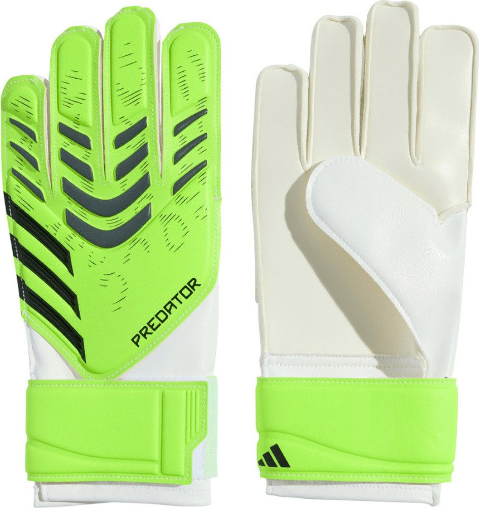 Rękawice bramkarskie dla dzieci adidas Predator Training limonkowe JN5362 4