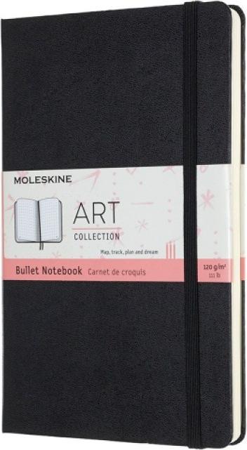 Moleskine Notes MOLESKINE L (13x21cm) Art Bullet w kropki, twarda oprawa, 160 stron, czarny