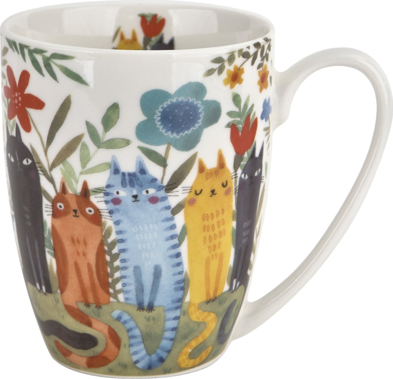 Kubek porcelanowy 350 ml Koty Ogrodowe