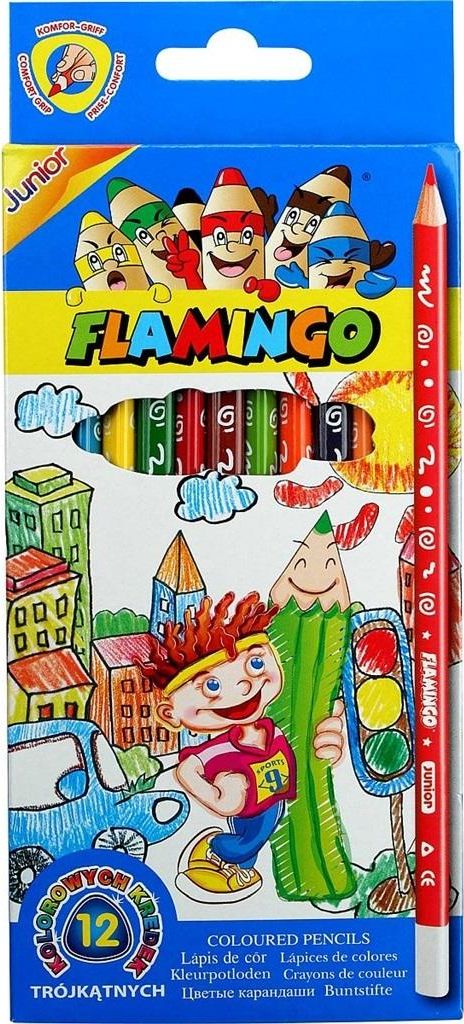 Titanum Kredki ołówkowe trójkątne 12 kolorów (385018)