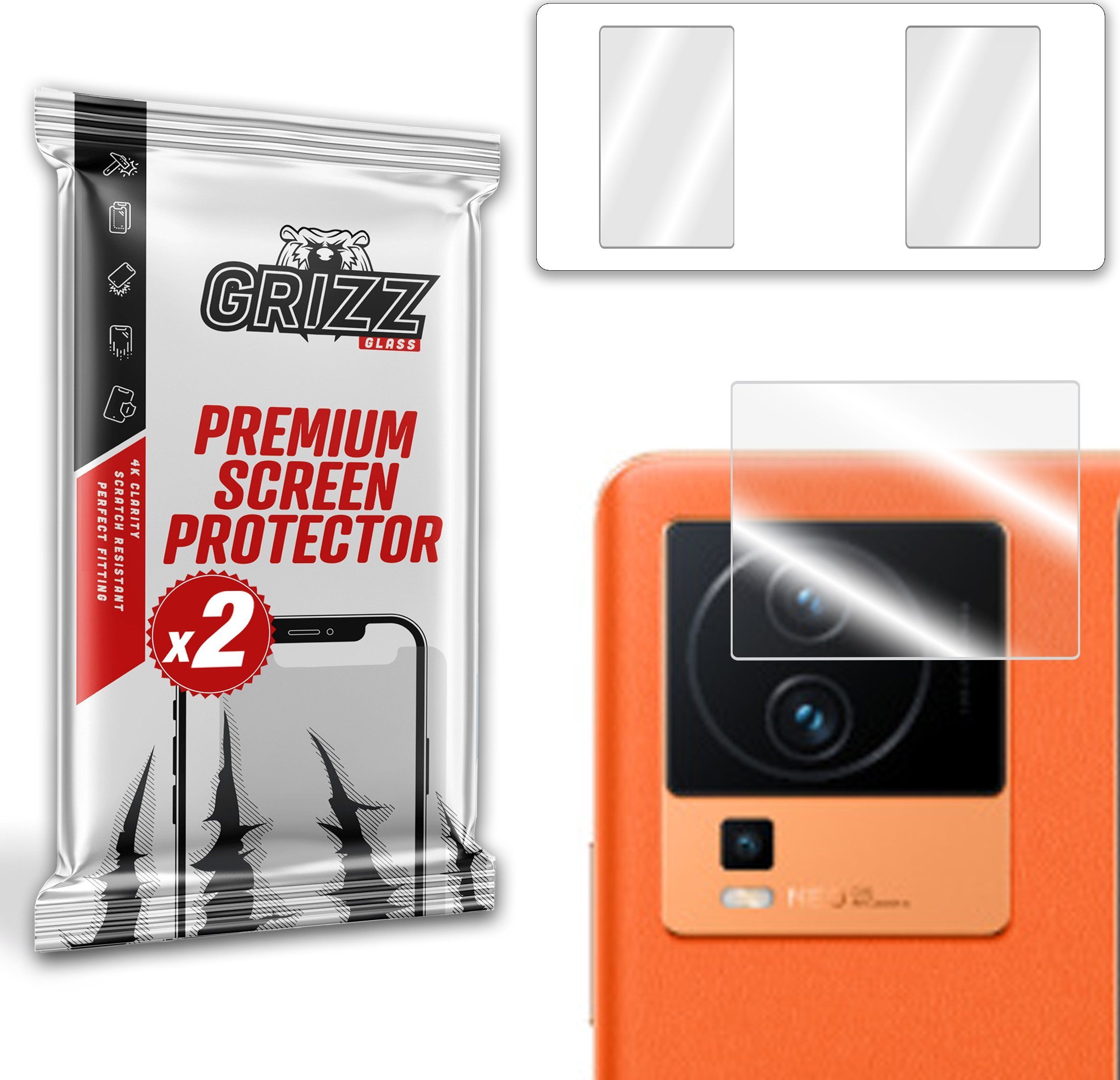 GrizzGlass Szkło na aparat GrizzGlass HybridGlass Camera vivo iQOO Neo 7 Pro