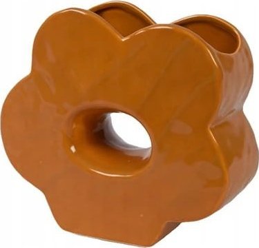 Kaemingk Wazon kamionkowy pomarańczowy ozdobny 22x24x8 cm