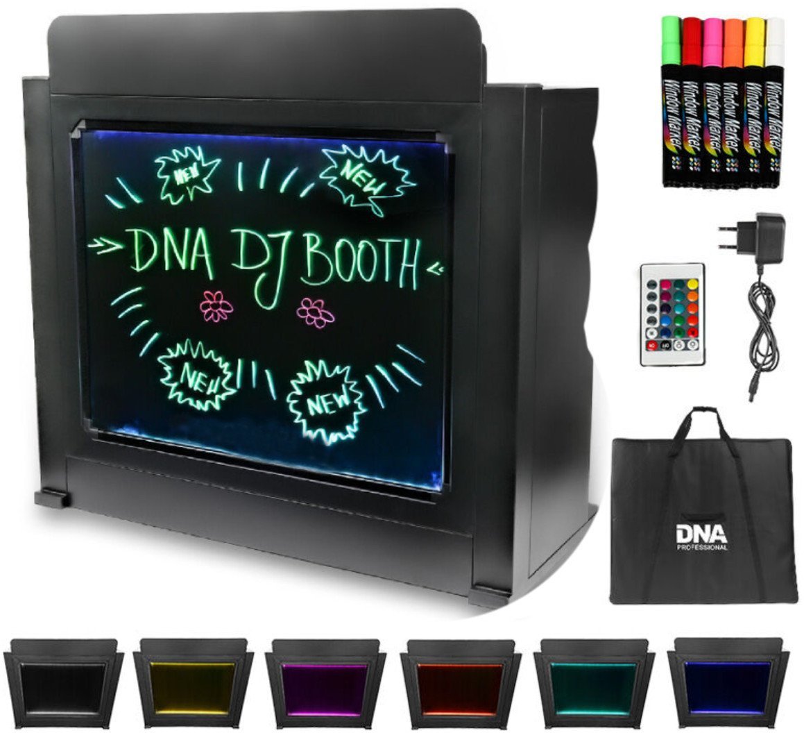 stanowisko DJ z podświetlaną tablicą DNA DJ BOOTH BK