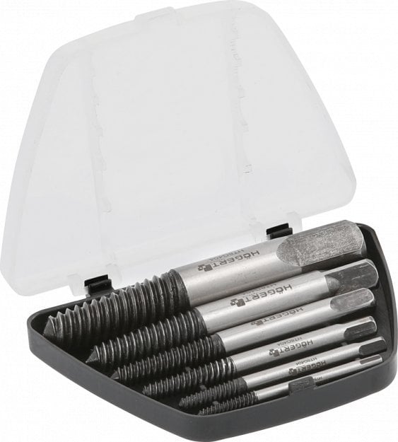 AWTools HOGERT ZESTAW WYKRĘTAKÓW DO URWANYCH ŚRUB / NAKRĘTEK 6 elem.