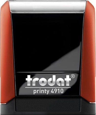 Trodat PIECZĄTKA TRODAT 4910 CZERWONA - PODUSZKA CZARNA 26X9MM