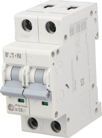 Eaton Wyłącznik nadprądowy 2P C 6A 6kA AC xPole Home HN-C6/2 194868
