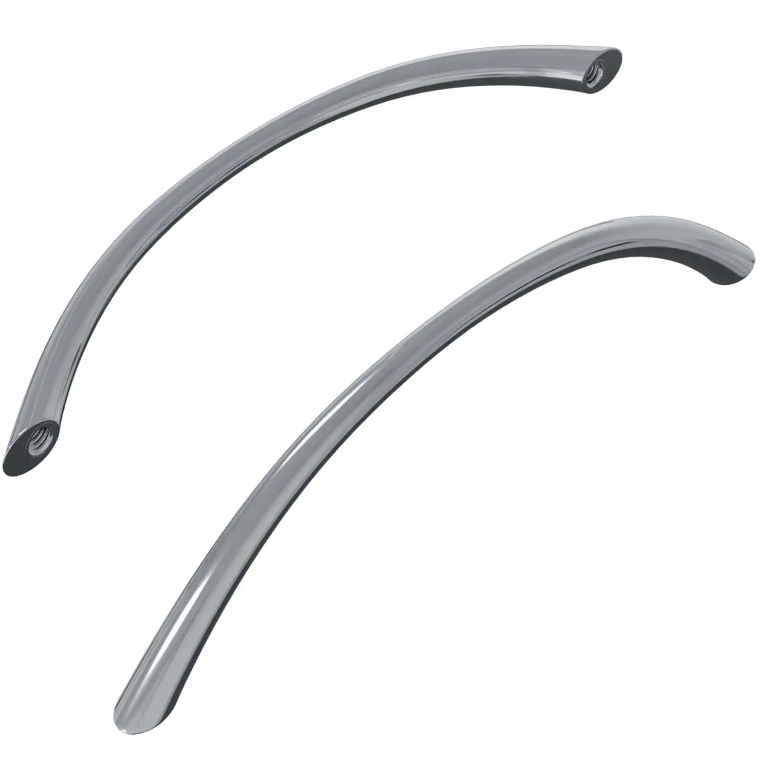 vidaXL Uchwyt 2 pcs srebrny 107 x 3.6 x 23 mm Stal nierdzewna